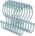 Bathway Shower Curtain Hooks, Shower Curtain Rings Rust Proof Double Hook by Bathway