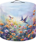 Dust Cover Compatible with 8 qt Electric Pressure Cooker Rice Cooker and Air Fryer Cover Keep Appliance Clean Home Decorations, Hummingbird Daisy Blue