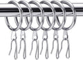 Hotop 30 Pcs Metal Curtain Rings by HOTOP