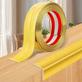 Wall Corner Protector Moulding Trim Peel and Stick Wall Corner Guards Trim Flexible Self Adhesive Edge Protector Moulding, 1.6 in x 20 Ft, Gold