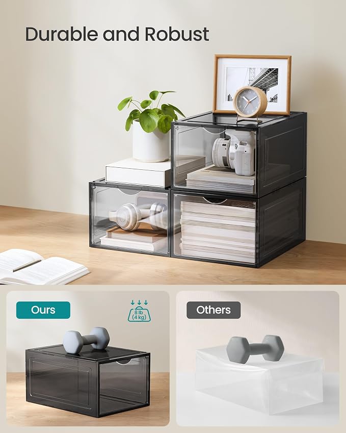 SONGMICS Shoe Boxes, Up to US Size 11 - Image 4