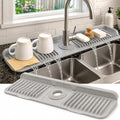 23" Extra Long Silicone Faucet Handle Drip Catcher Tray, 7° Sloped Self by Unknown