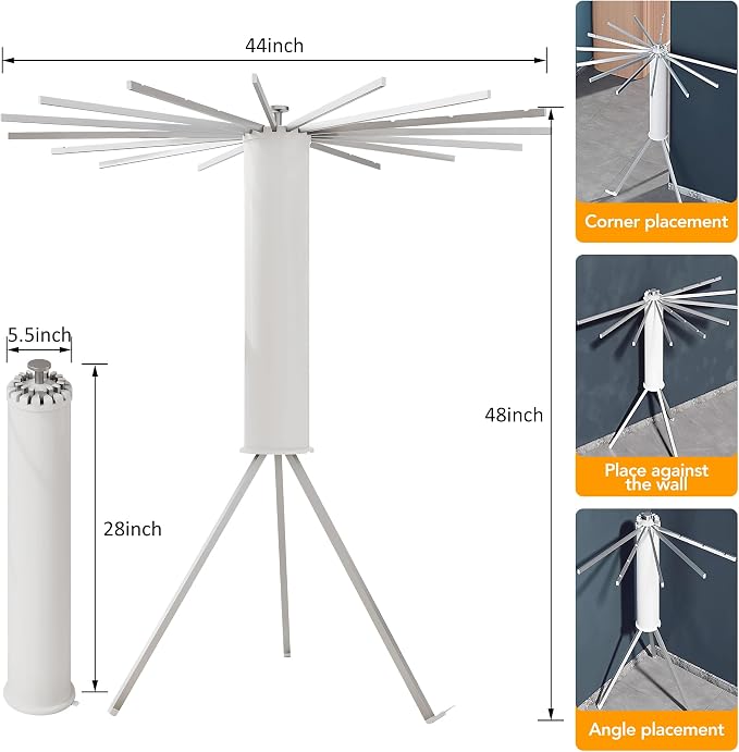 LIENAHU Clothes Drying Rack, Drying Rack Clothing, Laundry Drying Rack - Image 3