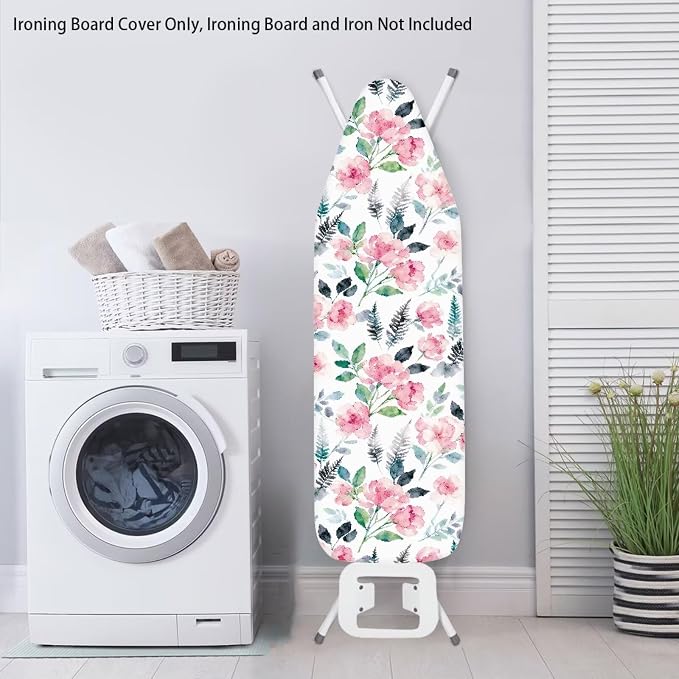 Wild Flower Ironing Board Cover, Iron Board Cover Non-Slip Thick Ironing Board - Image 3