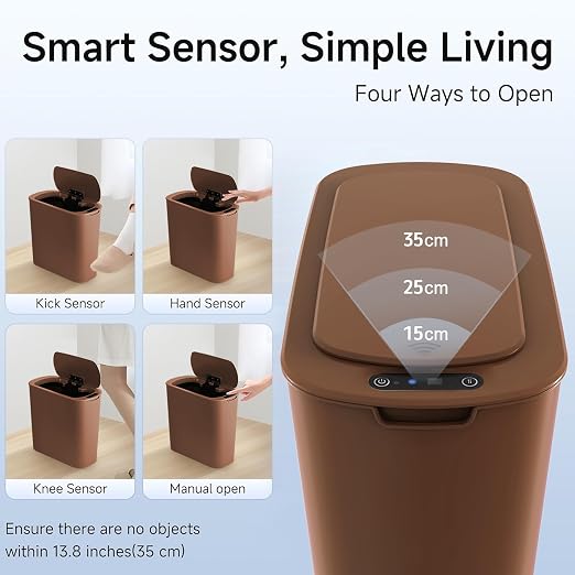 TIPGO 5 Gallon Automatic Bathroom Trash Can - Image 6