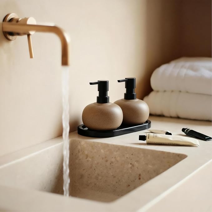 10oz Ceramic Hand Soap Dispenser, Elegant Liquid Soap Dispenser - Image 5