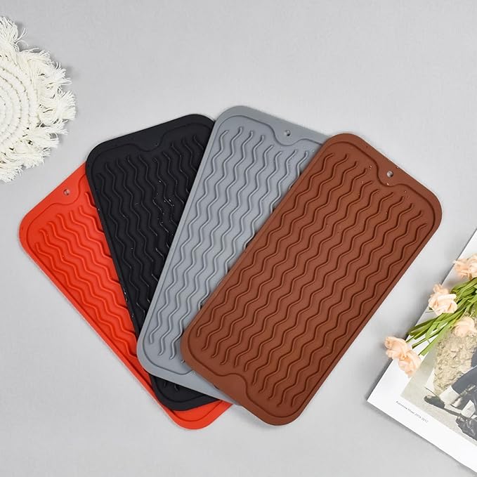 Silicone Dish Drying Mat, Non-Slip Easy Clean Sink Mat, Large Heat-resistant - Image 7