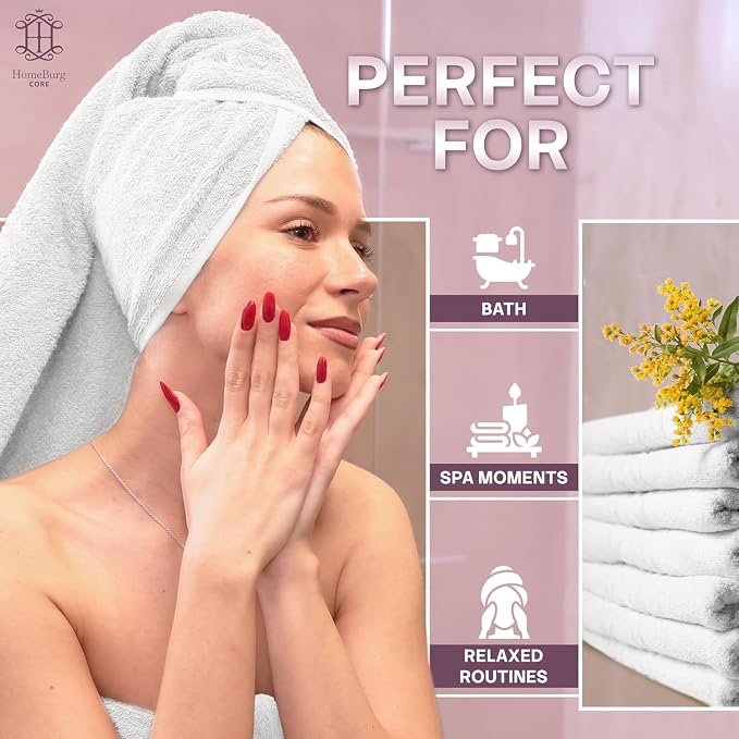 CORE 4-Piece Cotton Hand Towels - Image 4