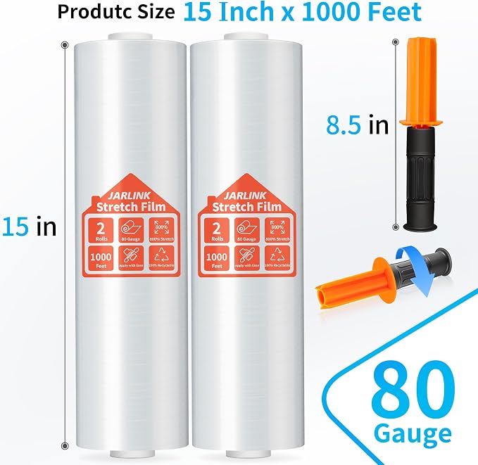 JARLINK Stretch Film, 80 Gauge - Image 2