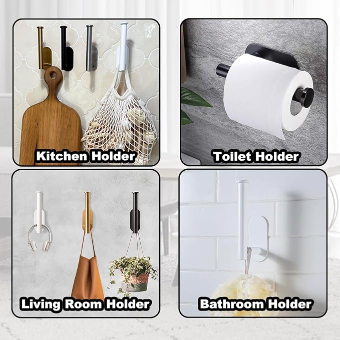 Adhesive Curtain Holdbacks No Drill, Wall Mounted Curtain Tie Backs Hooks - Image 5