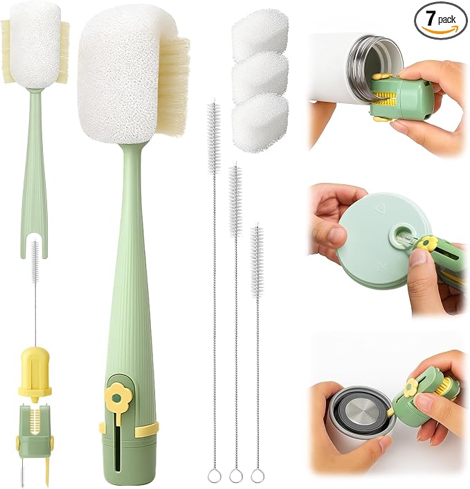 Palksky 5 in 1 Water Bottle Cleaning Brush Set by Palksky