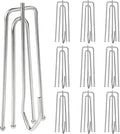 60 Pcs Stainless Steel Curtain Pleat Hook 4 Prongs Pinch Pleat Hooks Curtain by YMDparts
