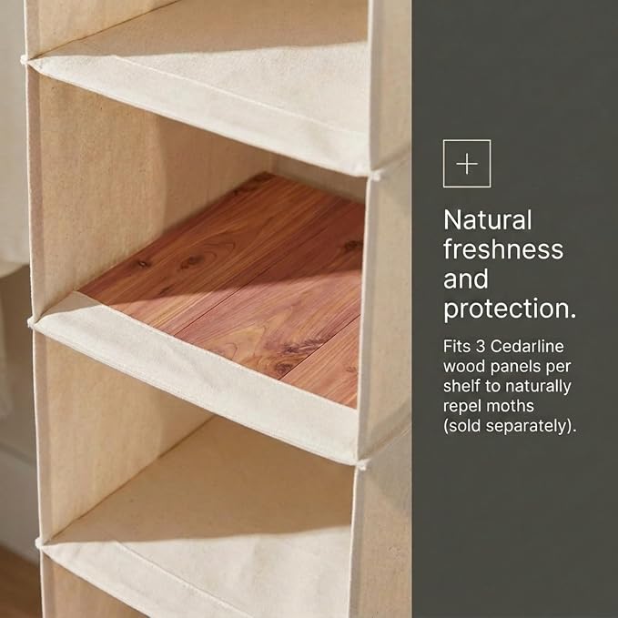 Household Essentials Cedarline 6‑Shelf Hanging Closet Organizer in Heavy‑Duty - Image 6