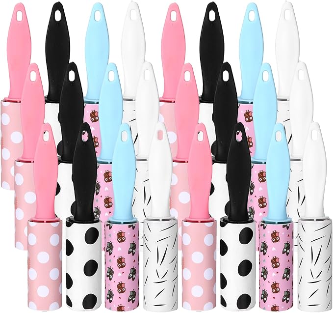 24 Pcs Mini Lint Roller for Clothes Travel Size, Travel Lint Roller for Clothes by Unknown