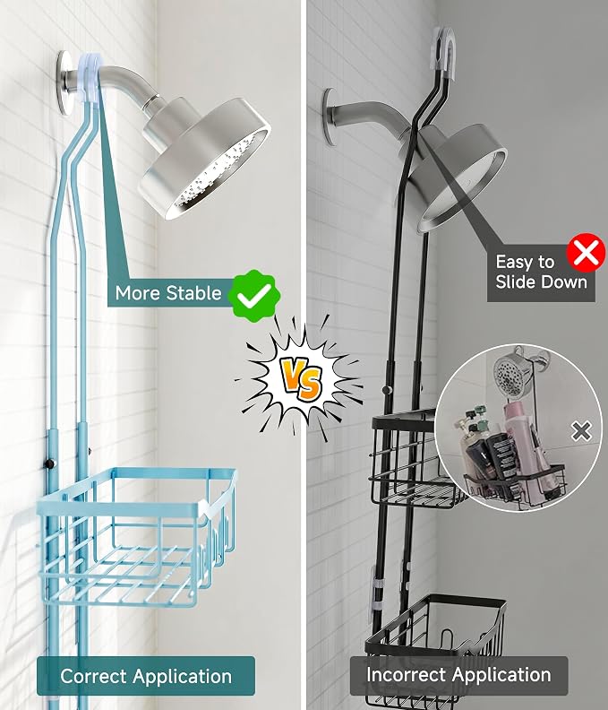 Upgraded Extended Length Shower Organizer - Image 5