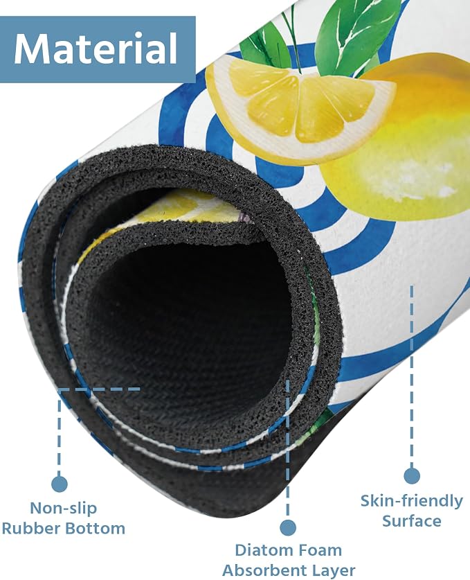 Patterned Sink Faucet Mat Kitchen Splash Guard Super Absorbent Drying Mat - Image 4