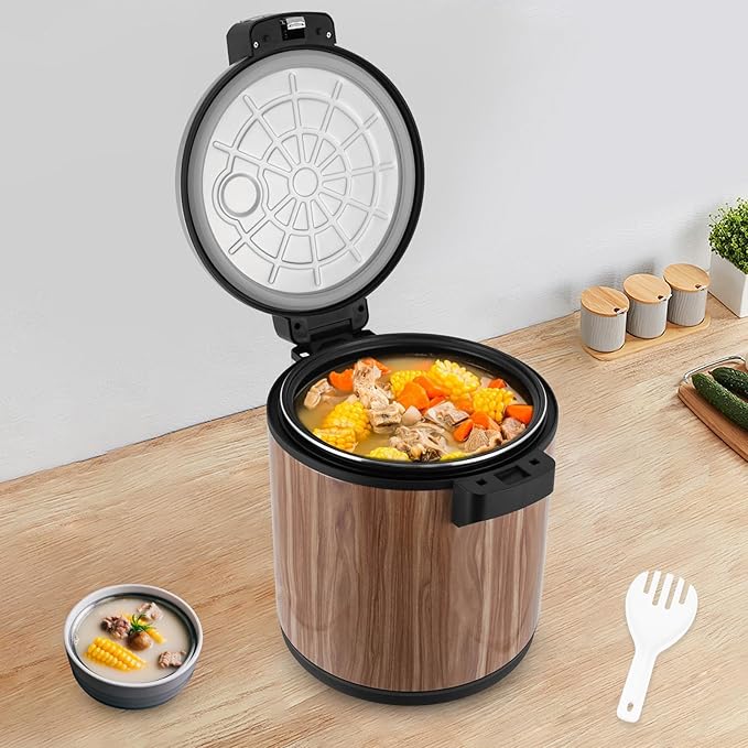 6Gal Electric Rice Food Warmer,Commercial Electric Food Warmer 110V Stainless Steel Hot Holding Cabinet With Two Temperature Settings For Restaurant Party Family Use