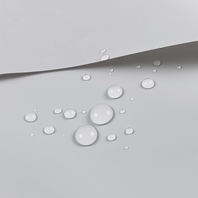 Barossa Design Gray Silver Long Shower Curtain Liner 72x78 - Image 5