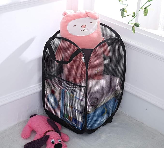 2 Packs Mesh Pop up Laundry Hamper - Image 3