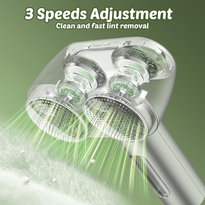Fabric Shaver, Rechargeable Double-Head Lint Remover, Electric Lint Shaver and - Image 3