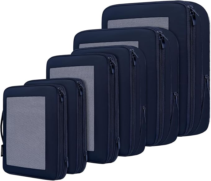 BAGAIL 4 Set/6 Set/8 Set Compression Packing Cubes Travel Accessories by BAGAIL