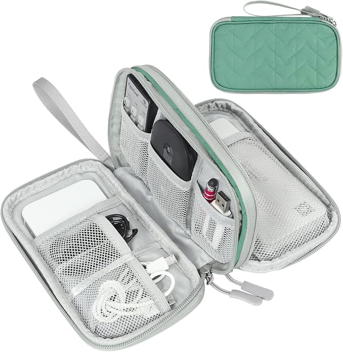 FYY Electronic Organizer, Travel Tech Pouch Bag, Waterproof, Double Layers by FYY