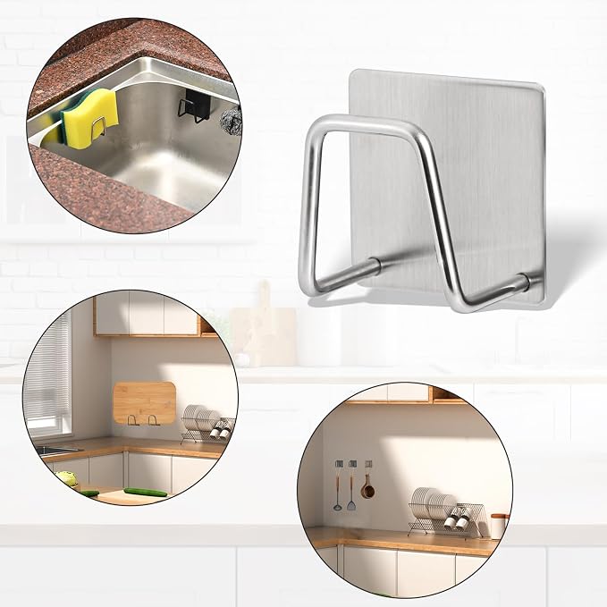 Luckyiren 2-Pack Stainless Steel Sponge Holder - Image 6