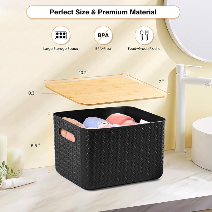 Ohmlove 4 Pack Storage Bins - Image 2