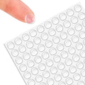 128PCs Clear Cabinet Door Bumpers 1/2", Self Adhesive Silicone Clear Rubber Bumpers for Cabinet Doors, Rubber Stoppers for Furniture, Adhesive Rubber Feet Pads, Drawer Stops-Cabinet Stoppers