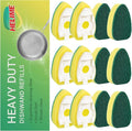 Dishwand Refills Sponges Heads, Non-Scratch Dish Wand Refill Replacement | Fits by HELIME