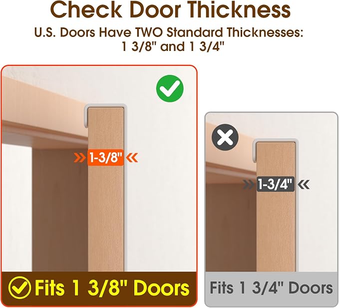 Long Over The Door Hooks with 15.75-inch Arms - Image 3