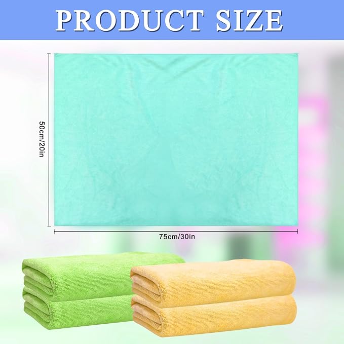 6 Pcs Extra Large Microfiber Cleaning Cloth, Microfiber Towels - Image 2