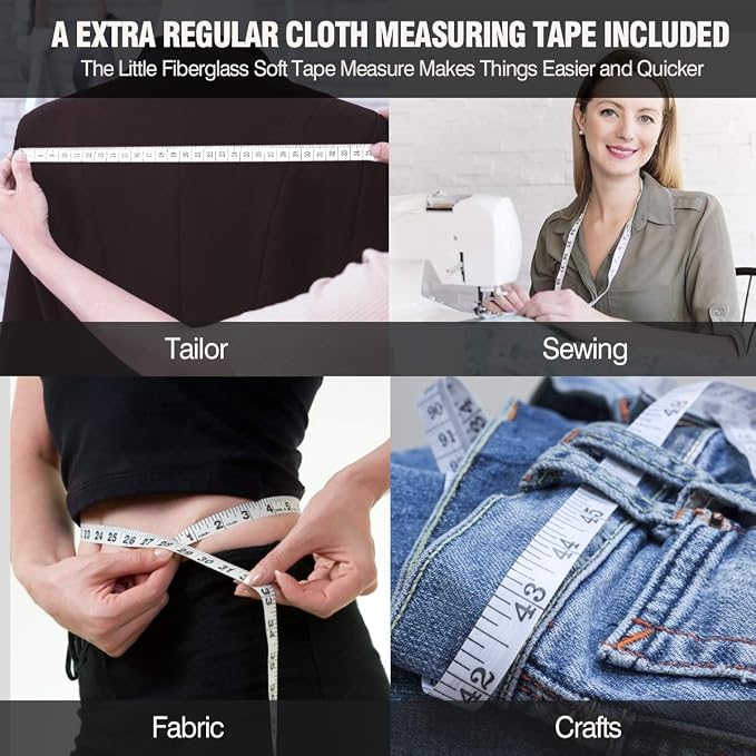 2PCS Body Measure Tape 60inch, Automatic Telescopic Tape Measure - Image 7