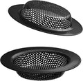 2 Pcs Black Stainless Steel Mesh Sink Drain Strainer, 2.16" Top/1.29" Kitchen by BESSEEK