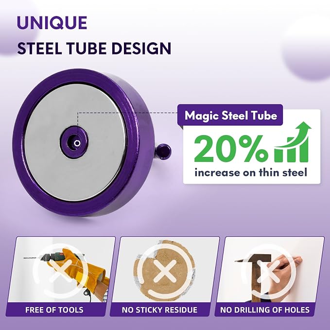 Neosmuk Magnetic Hooks Steel Tube Design - Image 3