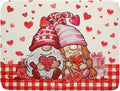 Love Gnome Dish Drying Mat 18"x24" Red Heart Microfiber Dish Drainer Rack Mat by Giwawa