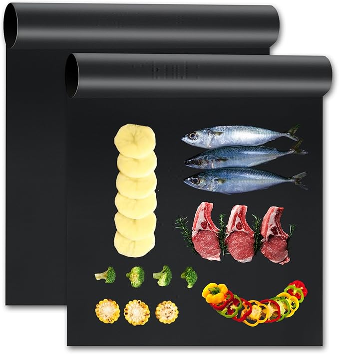 Oven Liners for Bottom of Oven/Electric Oven/Gas Oven/Toaster Oven/Microwave Grill,Nonstick Resuable Heavy Duty Oven Mat Oven Protector Liner BPA Free Baking Cooking Supplies,2 Pack,16x20 IN