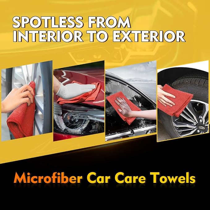 HOMEXCEL Microfiber Cleaning Cloth 400 PK, Towels - Image 4
