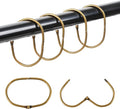 30Pcs Shower Curtain Hooks, Metal Oval Shower Curtain Hooks Roman Rings by Mafegu