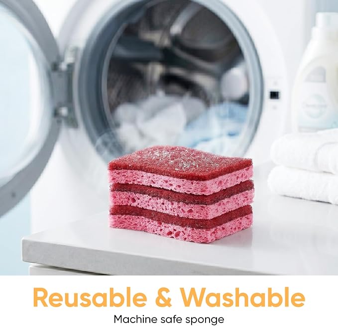 Superio Non-Scratch Cellulose Sponge Kitchen Scrub Sponges - Image 9