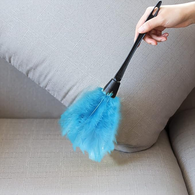 Turkey Feather Dusters for Car Blinds Kitchen Keyboard Office, Eco-Friendly - Image 3
