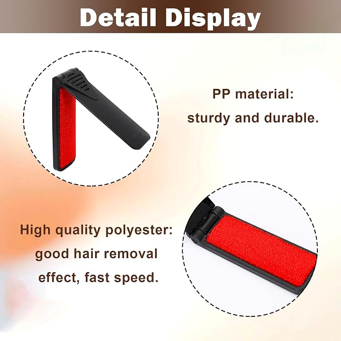 6 Pcs Foldable Lint Brush for Clothes, Portable Lint Remover Brush, Reusable - Image 3
