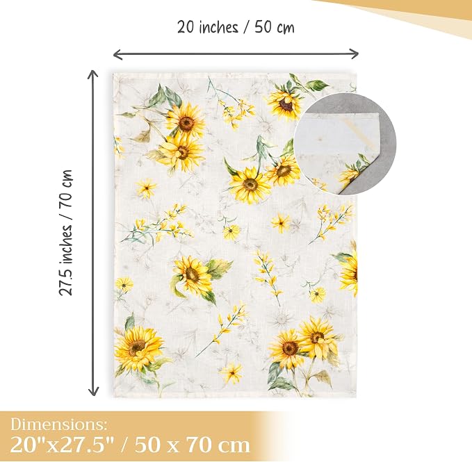 Maison d' Hermine Kitchen Towels Set of 3 Reusable 100% Cotton 27.50" x 20" - Image 5