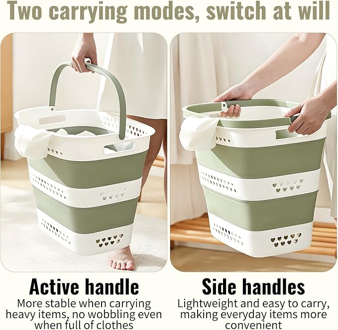 2 Pcs Collapsible Laundry Baskets - Image 5