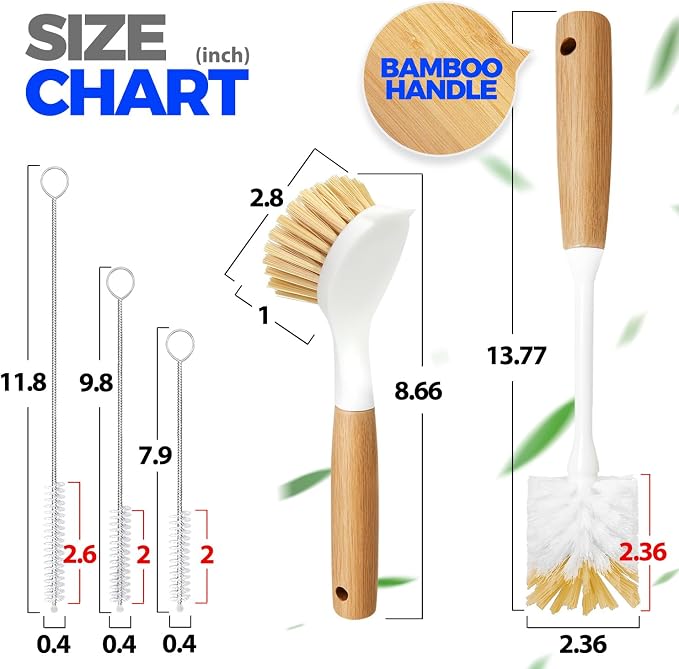 Holikme 5 Pack Dish Brush Set - Image 2
