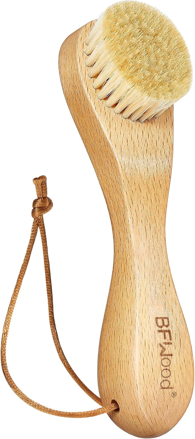 Laundry Stain Brush, Natural Soft Boar Bristles, Removes Tough Stains from by BFWood