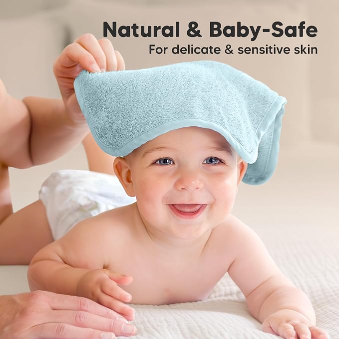 6-Pack Baby Washcloths, Soft Absorbent Washcloths - Image 5