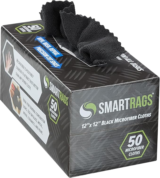 Arkwright Smart Rags Microfiber Cleaning Cloths Bulk, Case of 400, Lint Free by Arkwright