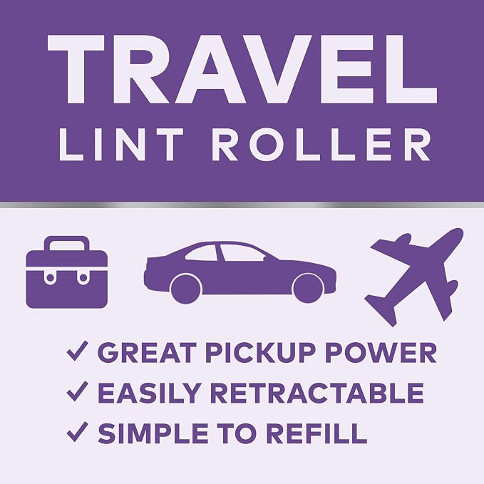 Scotch-Brite Retractable Lint Rollers 3-Pack, Portable Travel-Size Lint Removers - Image 3