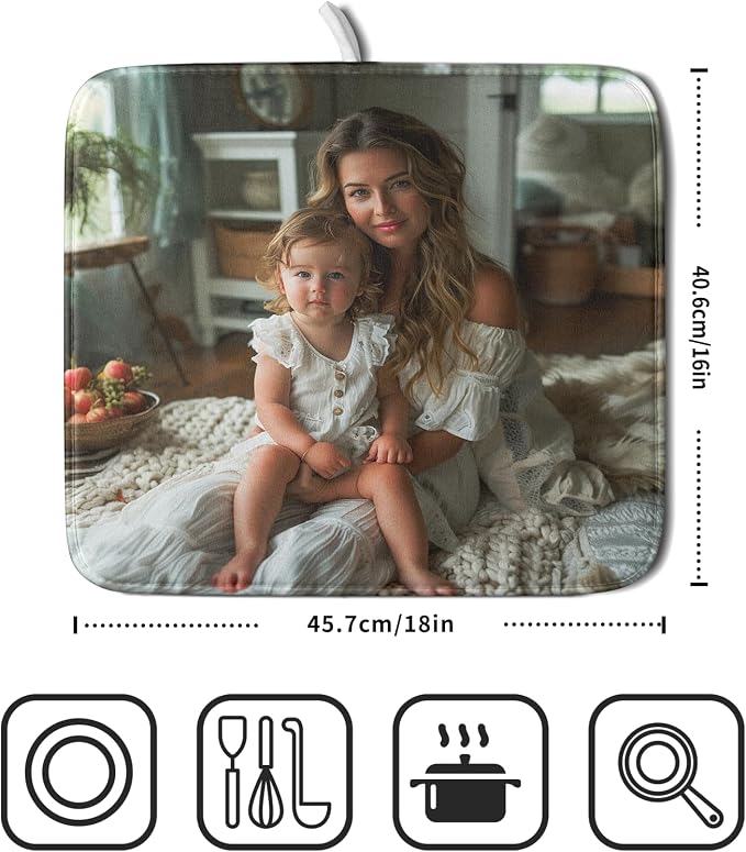 Giwawa Custom Dish Drying Mat Customized Drainer Pad - Image 2